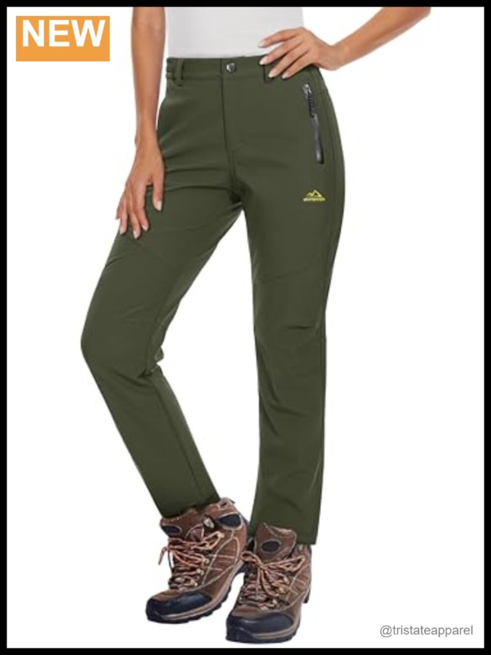 Women's Fleece Lined Waterproof Insulated Softshell Snow Ski Pants
